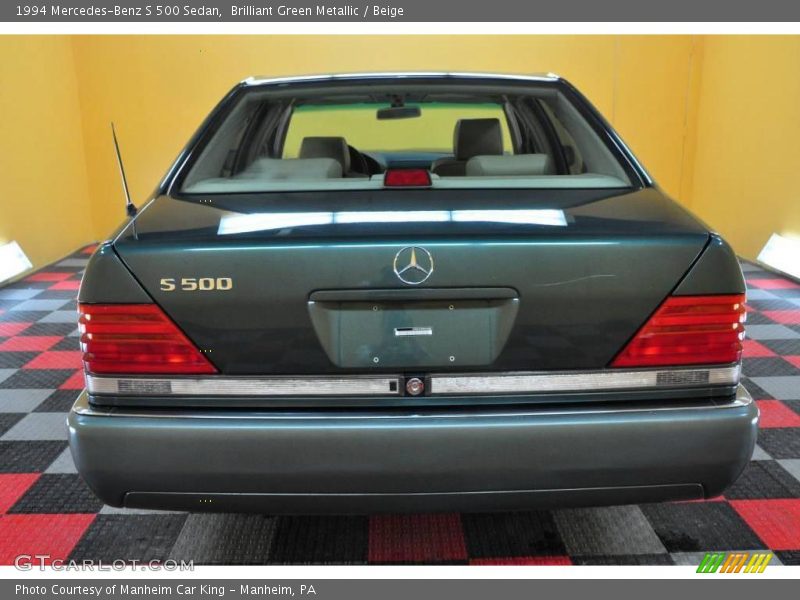 Brilliant Green Metallic / Beige 1994 Mercedes-Benz S 500 Sedan