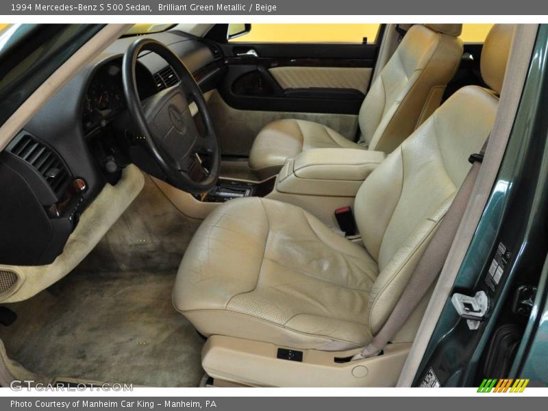 Brilliant Green Metallic / Beige 1994 Mercedes-Benz S 500 Sedan