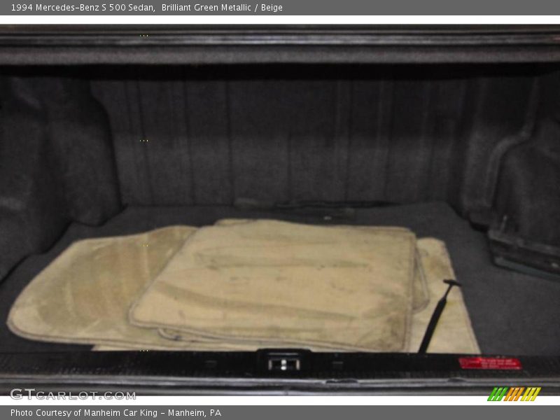 Brilliant Green Metallic / Beige 1994 Mercedes-Benz S 500 Sedan