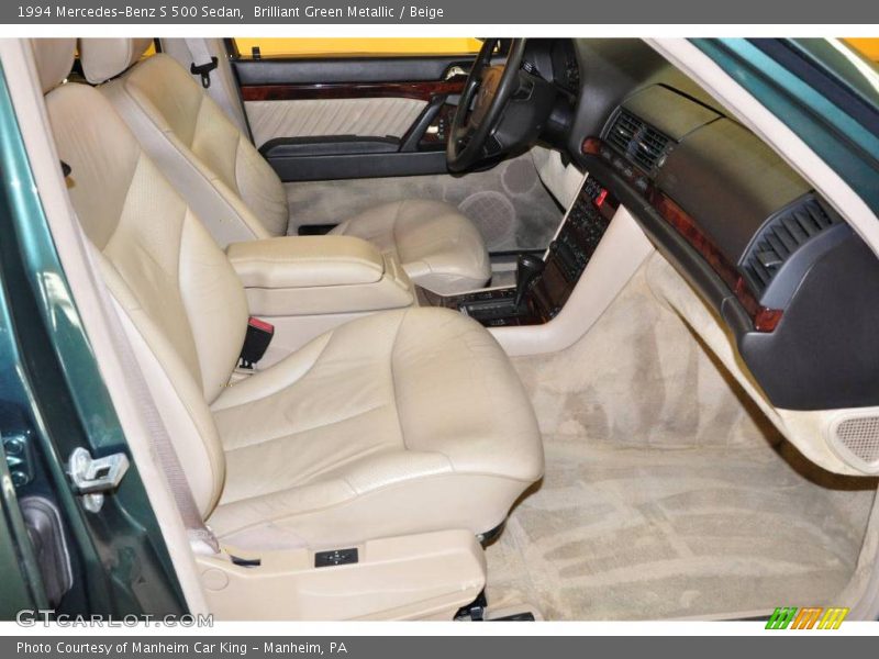 Brilliant Green Metallic / Beige 1994 Mercedes-Benz S 500 Sedan