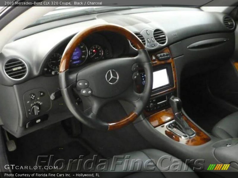 Black / Charcoal 2003 Mercedes-Benz CLK 320 Coupe
