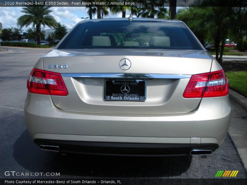 Pearl Beige Metallic / Almond Beige 2010 Mercedes-Benz E 350 Sedan