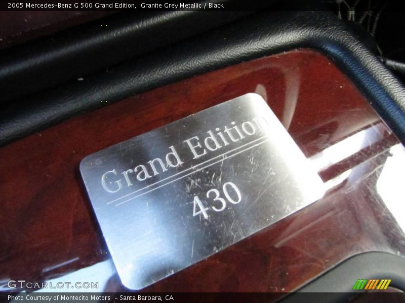 Granite Grey Metallic / Black 2005 Mercedes-Benz G 500 Grand Edition