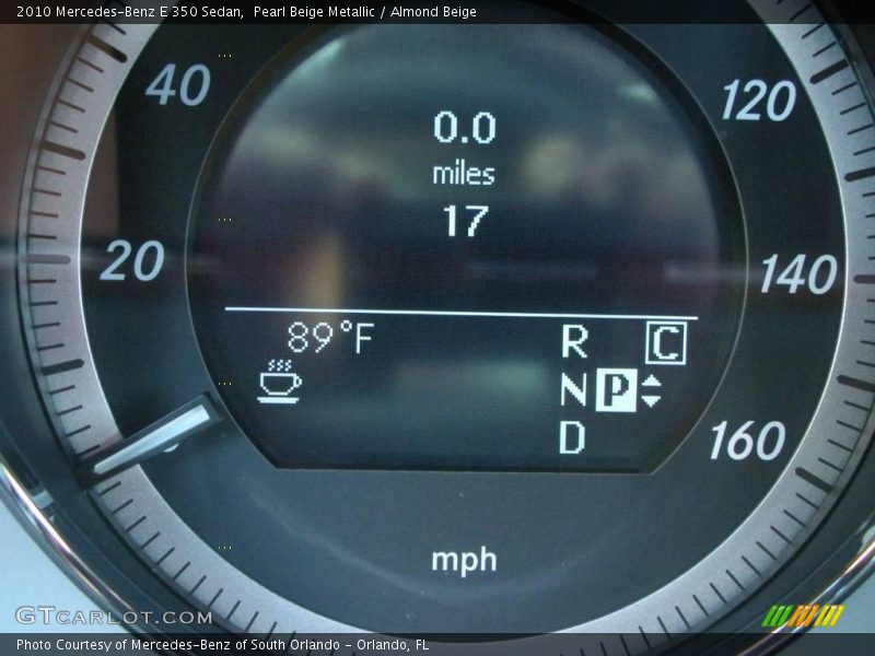 Pearl Beige Metallic / Almond Beige 2010 Mercedes-Benz E 350 Sedan