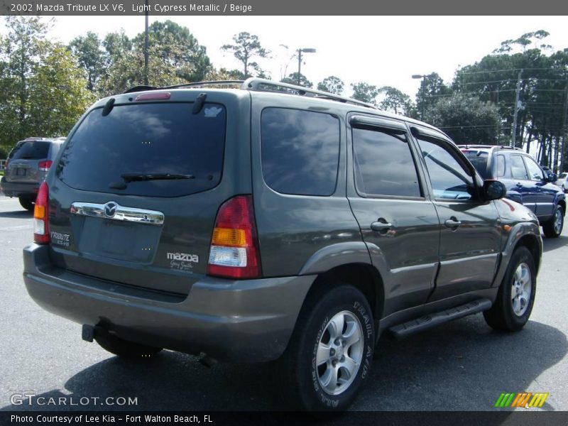 Light Cypress Metallic / Beige 2002 Mazda Tribute LX V6