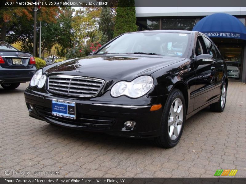 Black / Black 2007 Mercedes-Benz C 350 4Matic Luxury