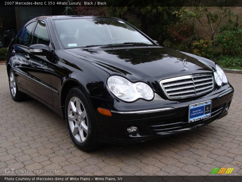 Black / Black 2007 Mercedes-Benz C 350 4Matic Luxury