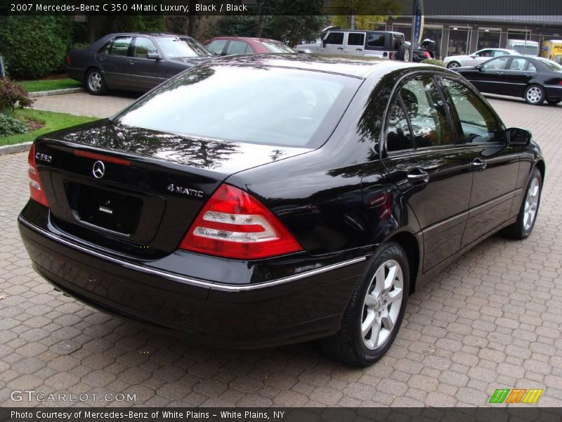 Black / Black 2007 Mercedes-Benz C 350 4Matic Luxury