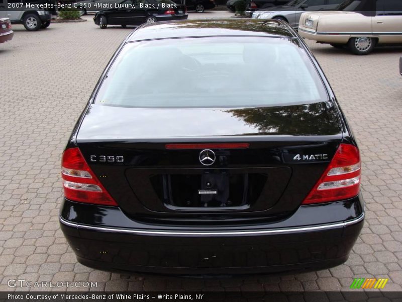 Black / Black 2007 Mercedes-Benz C 350 4Matic Luxury