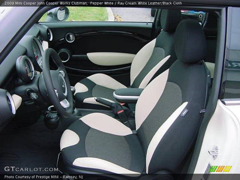  2009 Cooper John Cooper Works Clubman Ray Cream White Leather/Black Cloth Interior