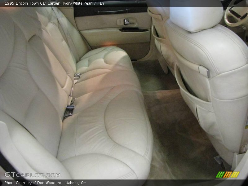 Ivory White Pearl / Tan 1995 Lincoln Town Car Cartier