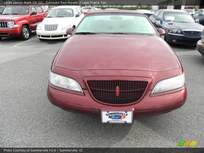 Toreador Red Metallic / Light Prairie Tan 1998 Lincoln Mark VIII LSC