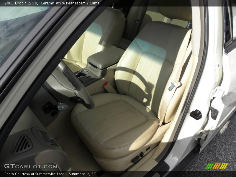 Ceramic White Pearlescent / Camel 2005 Lincoln LS V8