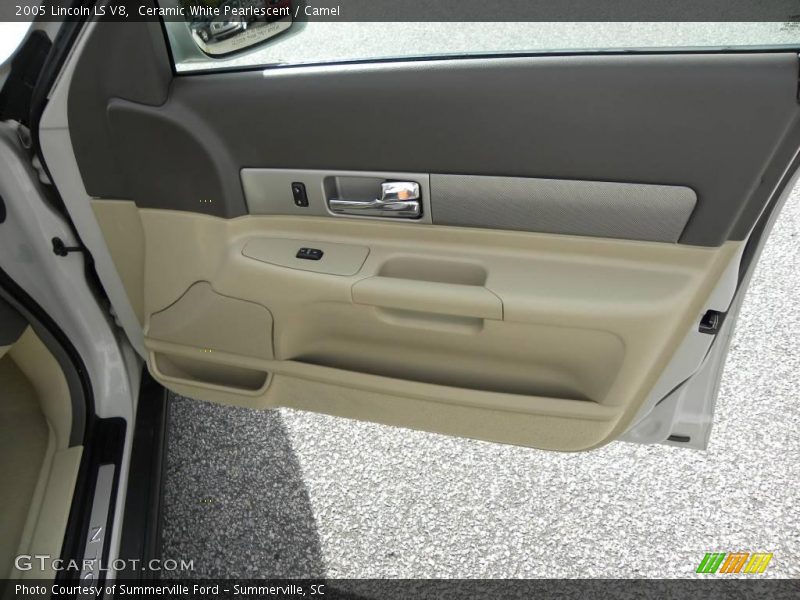 Ceramic White Pearlescent / Camel 2005 Lincoln LS V8