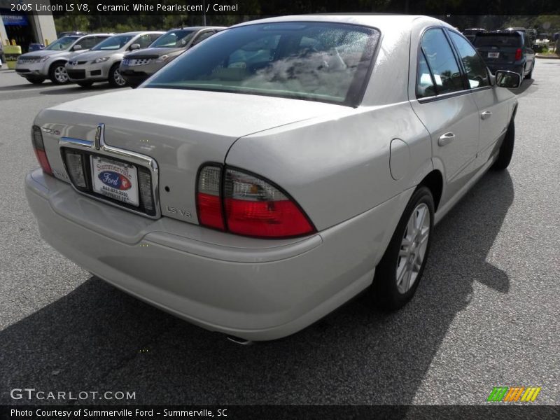 Ceramic White Pearlescent / Camel 2005 Lincoln LS V8