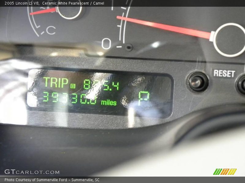 Ceramic White Pearlescent / Camel 2005 Lincoln LS V8