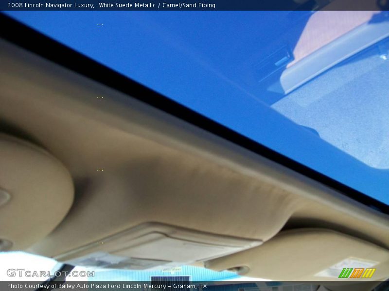 White Suede Metallic / Camel/Sand Piping 2008 Lincoln Navigator Luxury