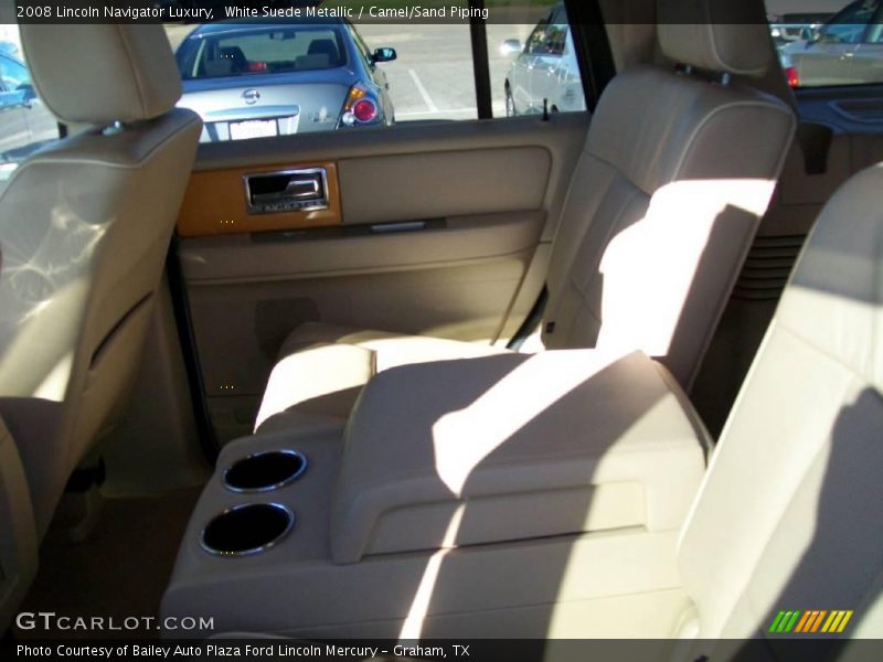 White Suede Metallic / Camel/Sand Piping 2008 Lincoln Navigator Luxury