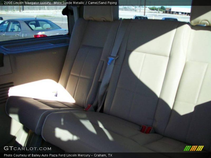 White Suede Metallic / Camel/Sand Piping 2008 Lincoln Navigator Luxury