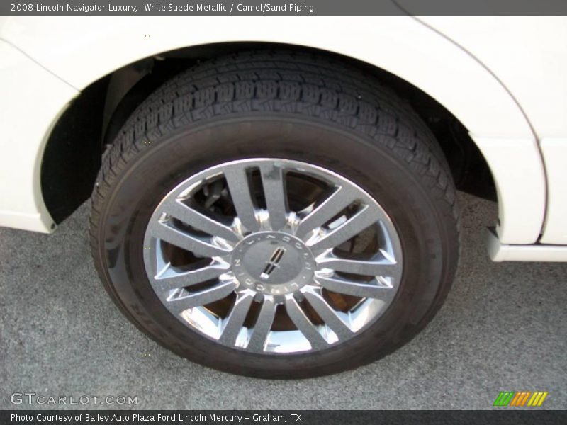 White Suede Metallic / Camel/Sand Piping 2008 Lincoln Navigator Luxury