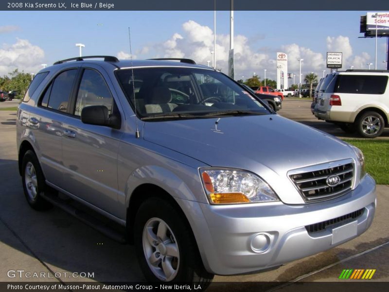 Ice Blue / Beige 2008 Kia Sorento LX