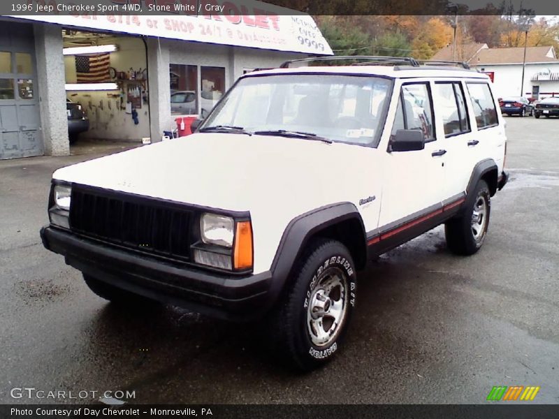 Stone White / Gray 1996 Jeep Cherokee Sport 4WD