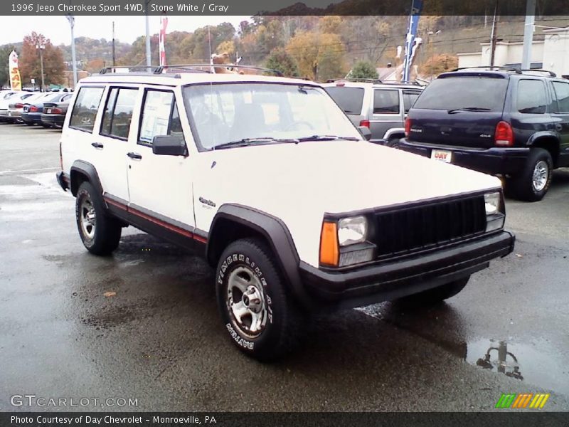 Stone White / Gray 1996 Jeep Cherokee Sport 4WD