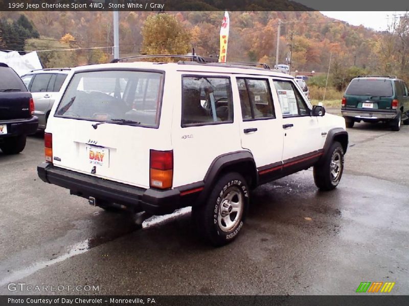 Stone White / Gray 1996 Jeep Cherokee Sport 4WD
