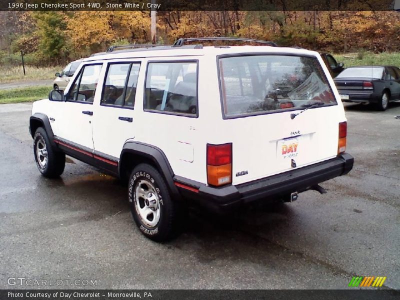 Stone White / Gray 1996 Jeep Cherokee Sport 4WD