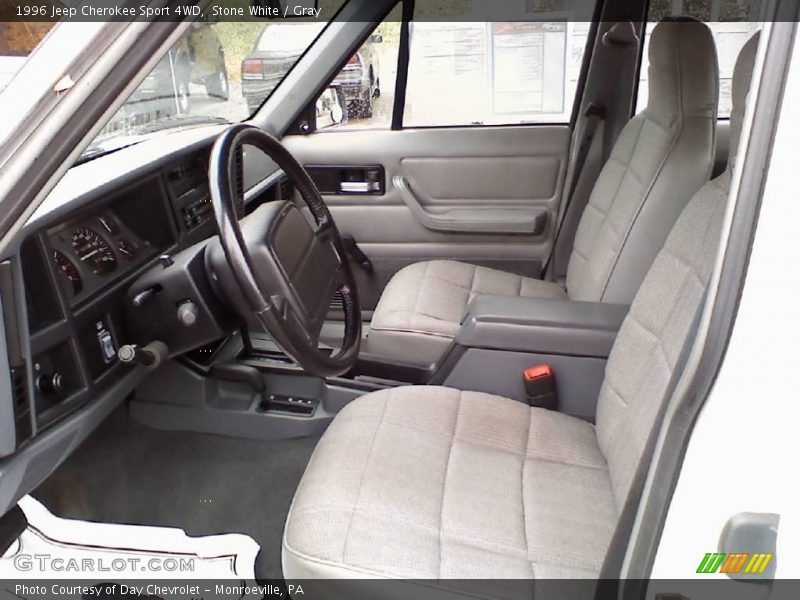 Stone White / Gray 1996 Jeep Cherokee Sport 4WD