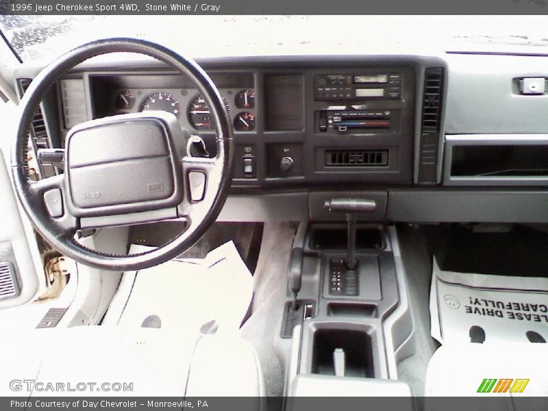 Stone White / Gray 1996 Jeep Cherokee Sport 4WD