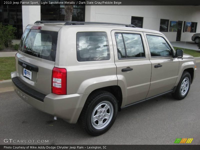 Light Sandstone Metallic / Dark Slate Gray/Pebble Beige 2010 Jeep Patriot Sport