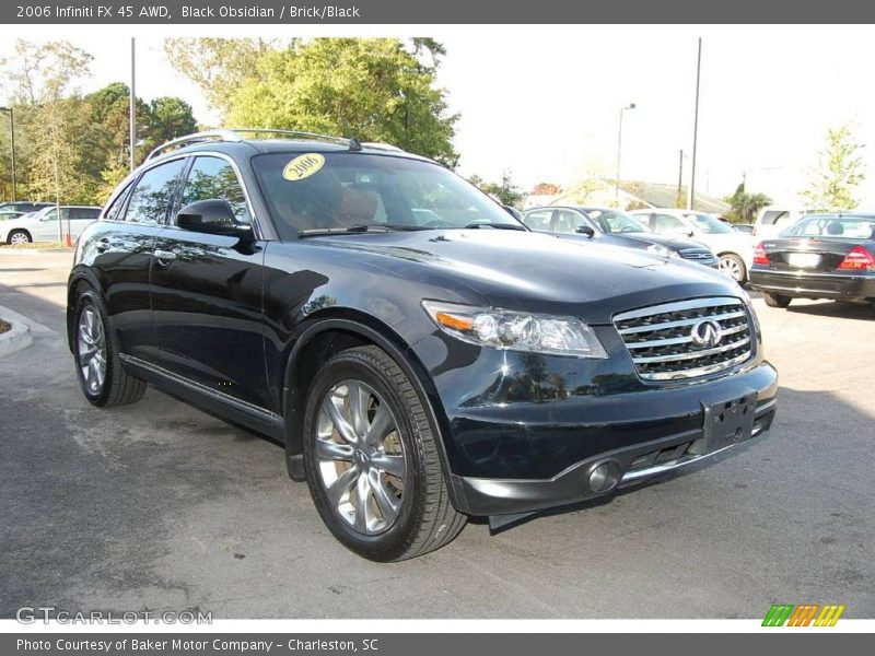 Black Obsidian / Brick/Black 2006 Infiniti FX 45 AWD