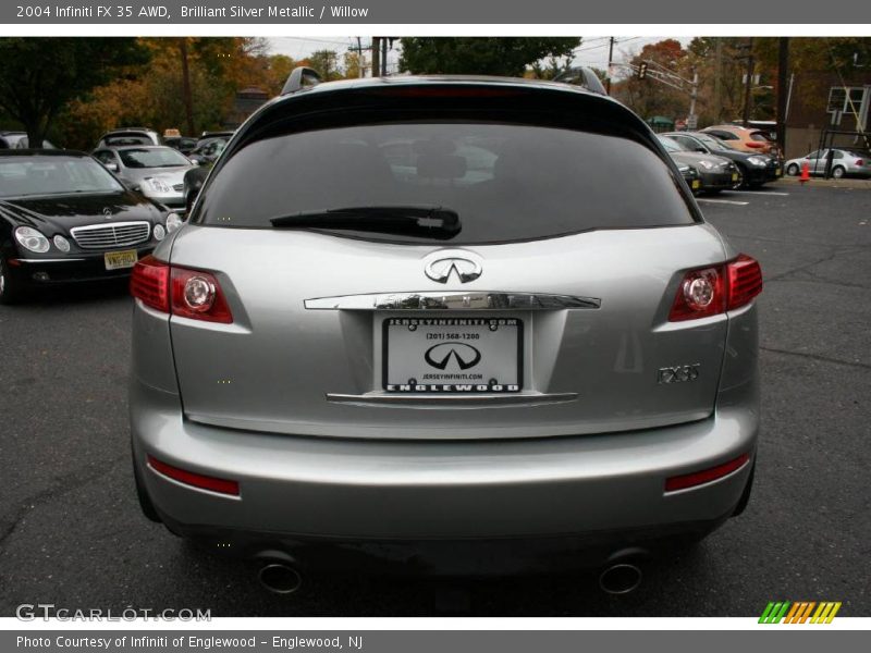 Brilliant Silver Metallic / Willow 2004 Infiniti FX 35 AWD