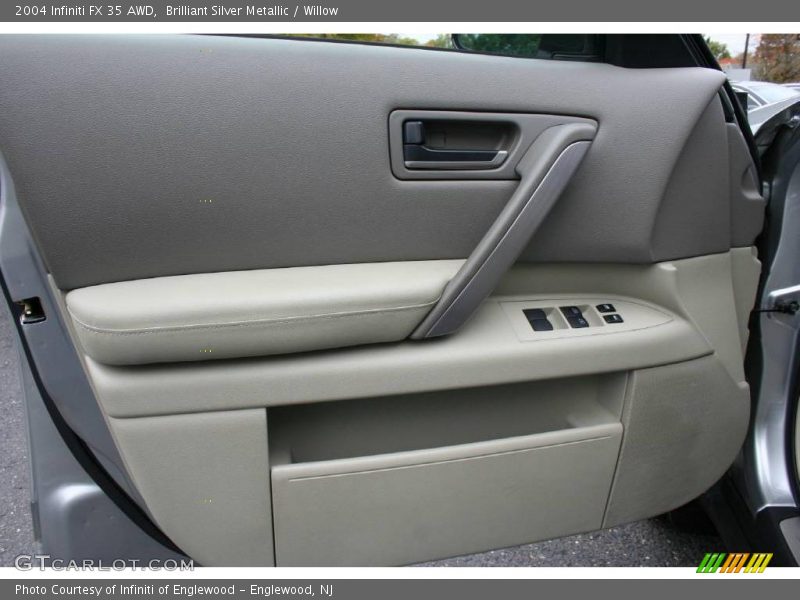 Brilliant Silver Metallic / Willow 2004 Infiniti FX 35 AWD