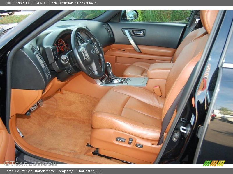 Black Obsidian / Brick/Black 2006 Infiniti FX 45 AWD