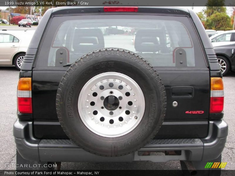 Ebony Black / Gray 1999 Isuzu Amigo S V6 4x4