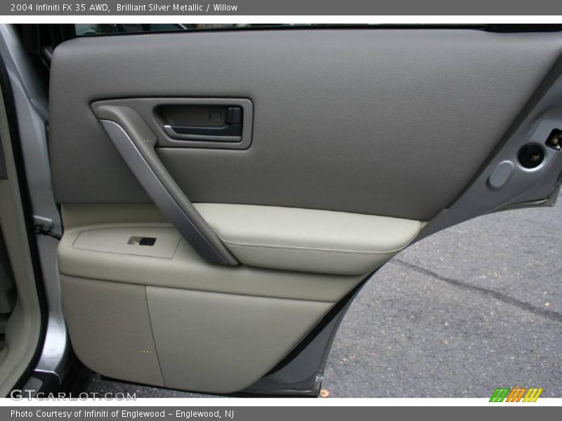 Brilliant Silver Metallic / Willow 2004 Infiniti FX 35 AWD