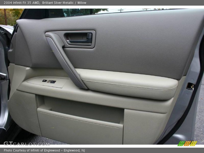 Brilliant Silver Metallic / Willow 2004 Infiniti FX 35 AWD