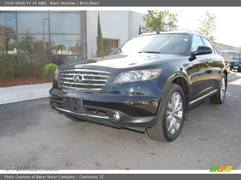 Black Obsidian / Brick/Black 2006 Infiniti FX 45 AWD