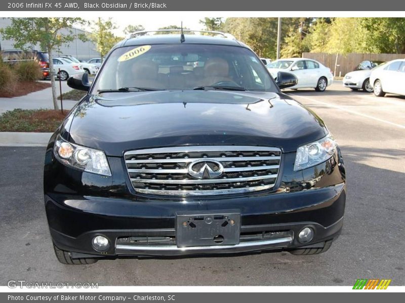 Black Obsidian / Brick/Black 2006 Infiniti FX 45 AWD