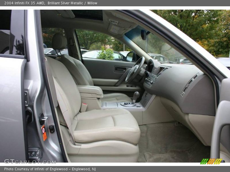 Brilliant Silver Metallic / Willow 2004 Infiniti FX 35 AWD