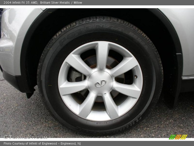 Brilliant Silver Metallic / Willow 2004 Infiniti FX 35 AWD