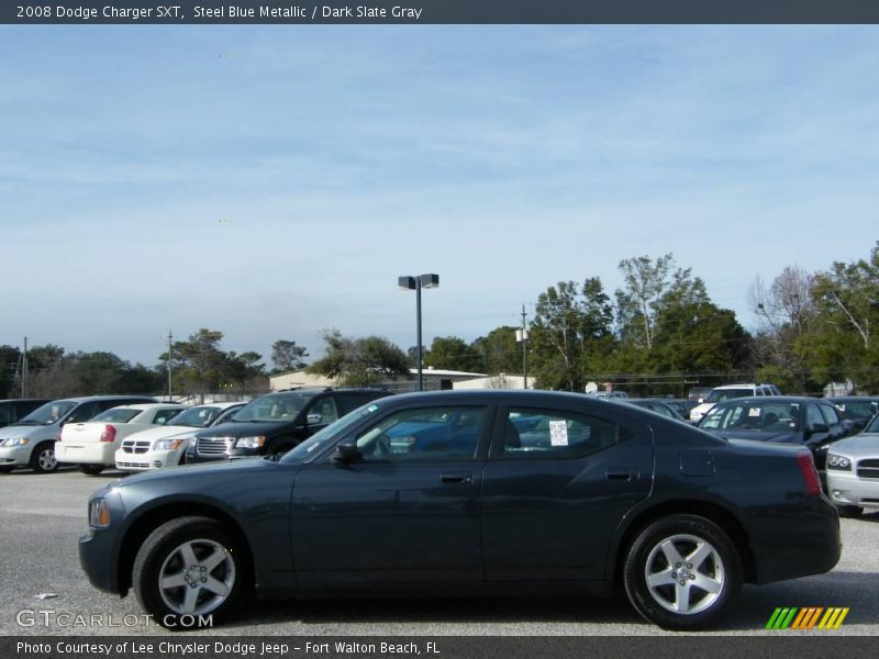 Steel Blue Metallic / Dark Slate Gray 2008 Dodge Charger SXT
