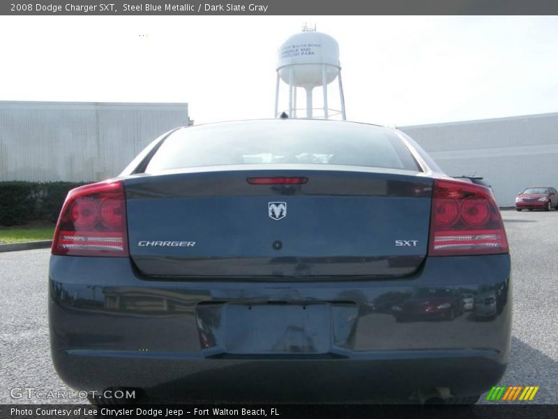 Steel Blue Metallic / Dark Slate Gray 2008 Dodge Charger SXT