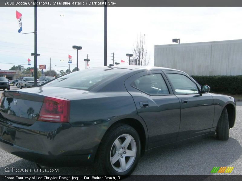 Steel Blue Metallic / Dark Slate Gray 2008 Dodge Charger SXT