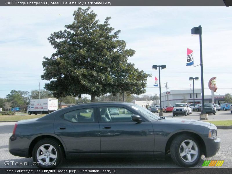 Steel Blue Metallic / Dark Slate Gray 2008 Dodge Charger SXT