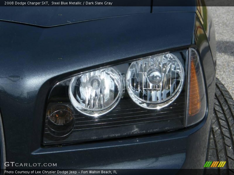 Steel Blue Metallic / Dark Slate Gray 2008 Dodge Charger SXT