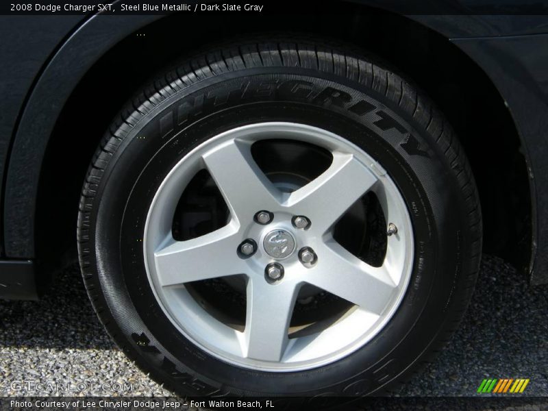 Steel Blue Metallic / Dark Slate Gray 2008 Dodge Charger SXT