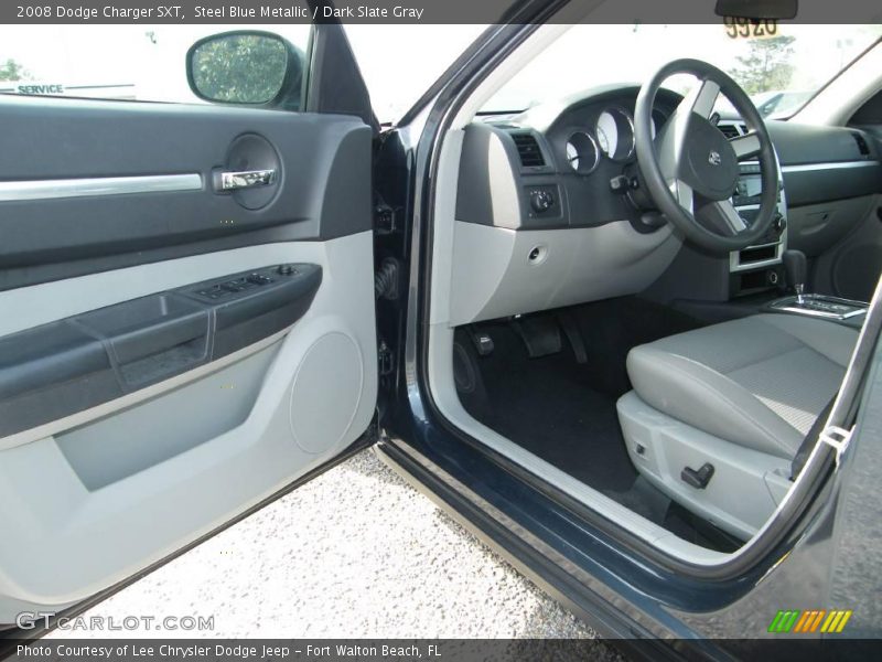 Steel Blue Metallic / Dark Slate Gray 2008 Dodge Charger SXT